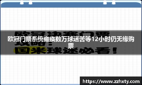 欧冠门票系统瘫痪数万球迷苦等12小时仍无缘购票